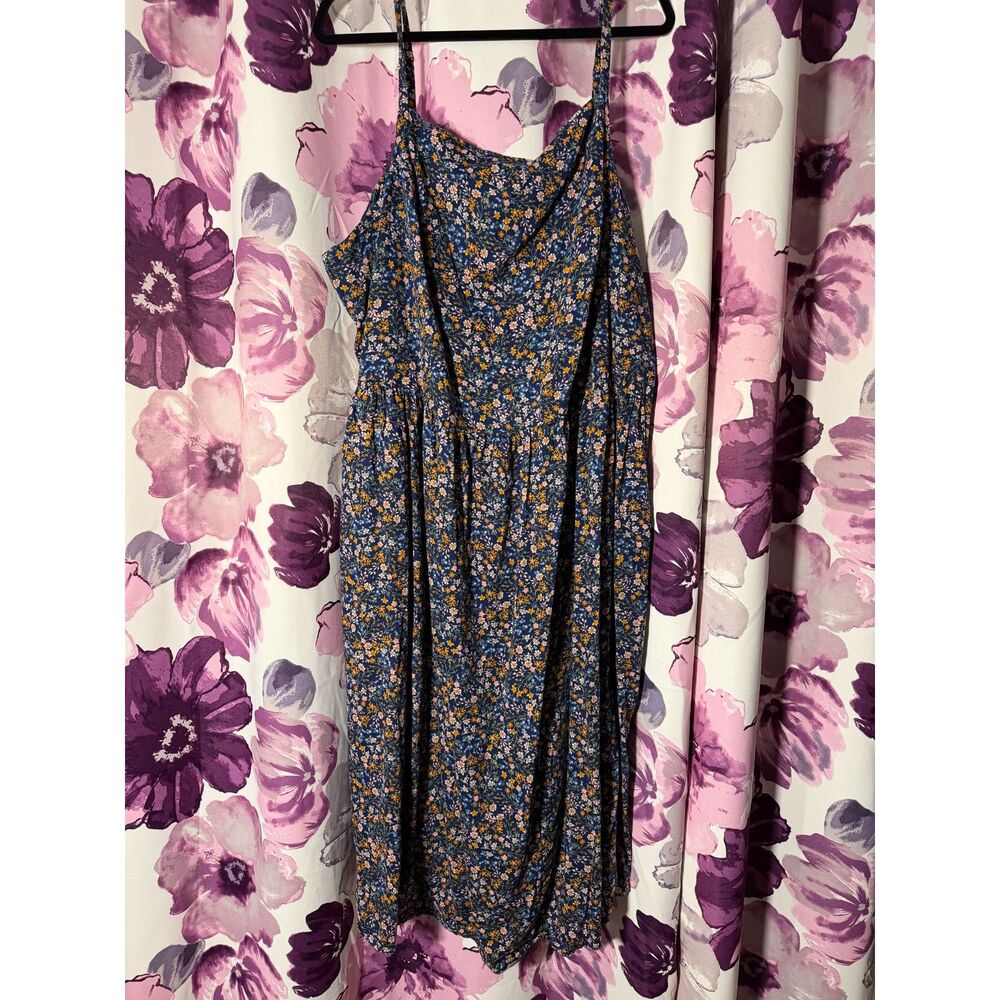 Old Navy Floral-Print Fit & Flare Cami Midi Sundress